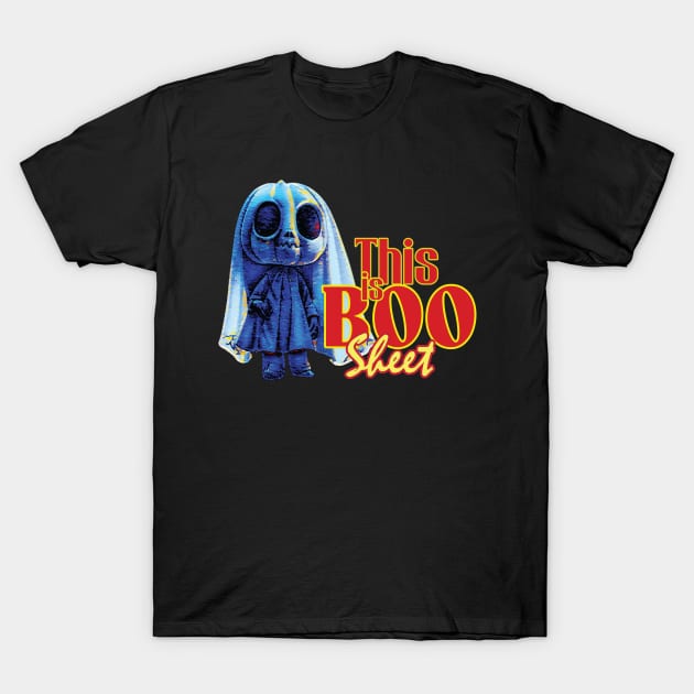 This Is Boo Sheet Ghost Retro Halloween Costume T-Shirt by Trendsdk